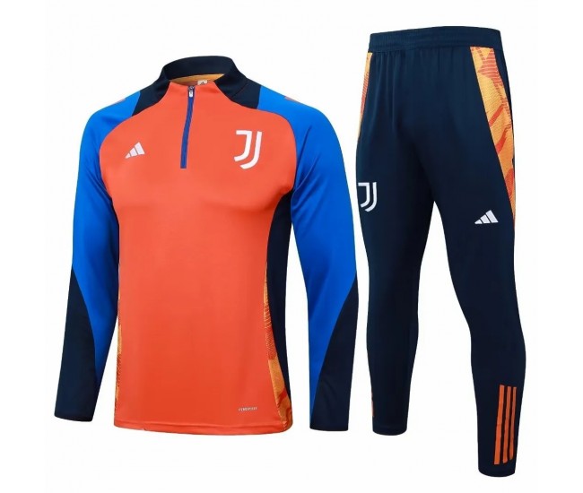 Juventus Orange Training Technical Soccer Tracksuit 2024