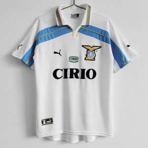 SS Lazio Men Centenary Retro Soccer Jersey 1999