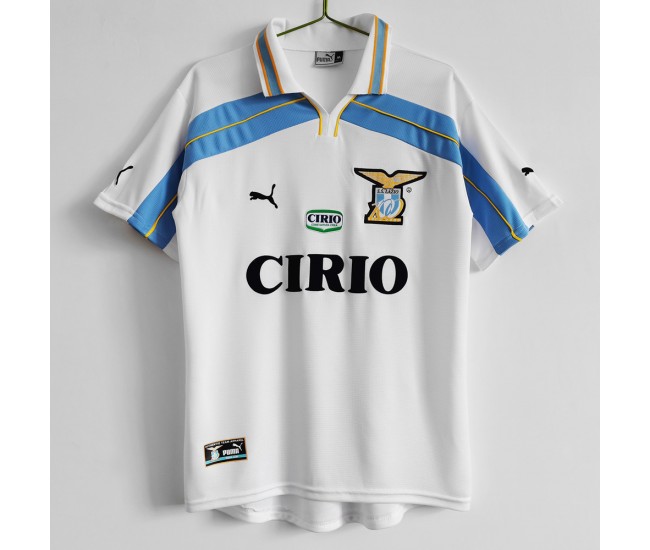 SS Lazio Men Centenary Retro Soccer Jersey 1999