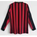 AC Milan Men Home Long Sleeve Retro Soccer Jersey 2013