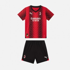 AC Milan Kids Home Soccer Kit 2023