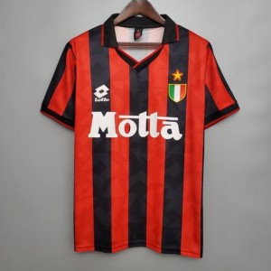 AC Milan Men Home Retro Soccer Jersey 1993