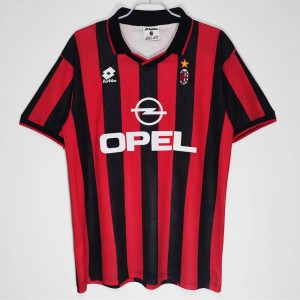 AC Milan Men Home Retro Soccer Jersey 1995