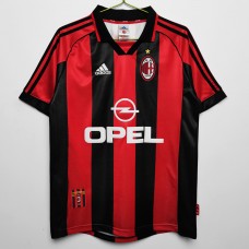 AC Milan Men Home Retro Soccer Jersey 1998