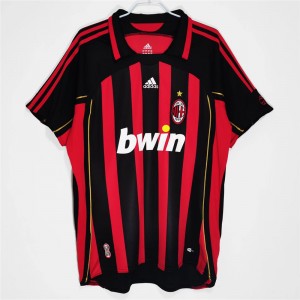 AC Milan Men Home Retro Soccer Jersey 2006