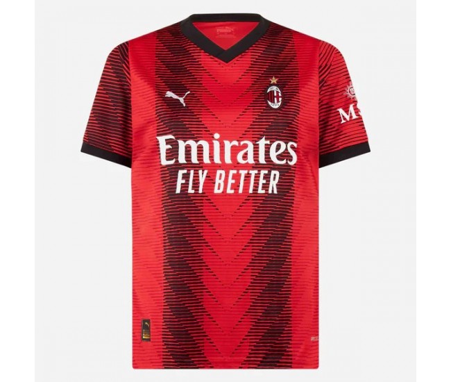 AC Milan Mens Home Soccer Jersey 2023