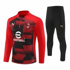 AC Milan Red Training Technical Soccer Tracksuit 2024