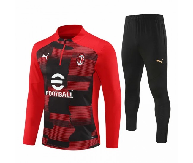 AC Milan Red Training Technical Soccer Tracksuit 2024