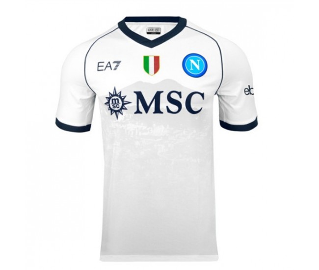 SSC Napoli Mens Away Soccer Jersey 2023