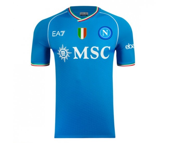 SSC Napoli Europe Mens Home Soccer Jersey 2023