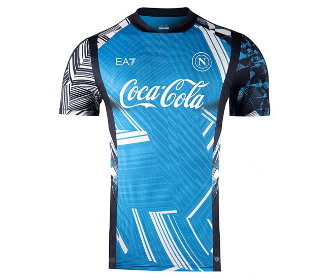 SSC Napoli Mens Pre Match Soccer Jersey 2024