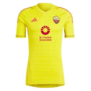 AS Roma Mens Yellow Goalkeeper Soccer Jersey 2023