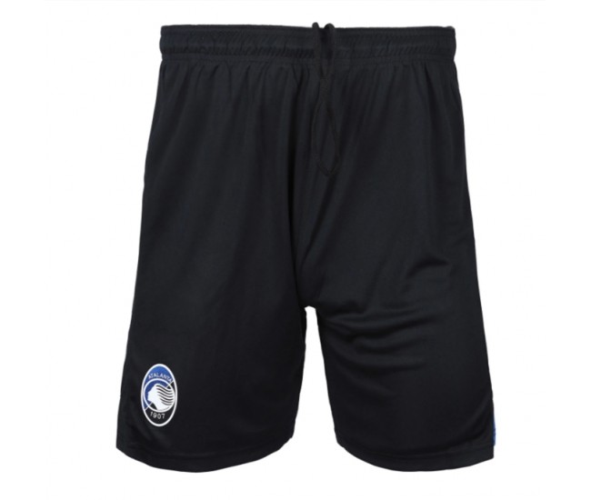 Atalanta Mens Black Home Soccer Shorts 2023