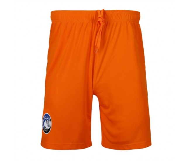 Atalanta Mens Orange Goalkeeper Soccer Shorts 2023