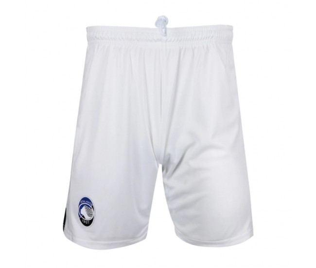 Atalanta Mens White Home Soccer Shorts 2023