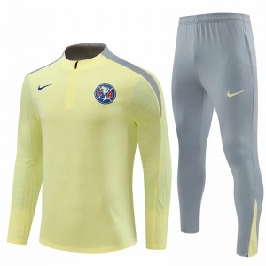 Club America Yellow Training Technical Soccer Tracksuit 2024