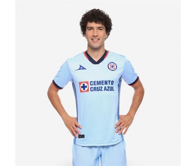 Cruz Azul Mens Away Soccer Jersey 2023