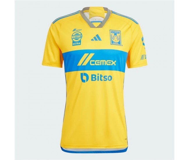 Tigres Mens Home Soccer Jersey 2023