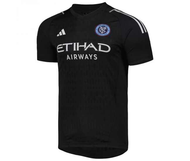 New York City FC Men's Black Goalkeeper Soccer Jersey 2023