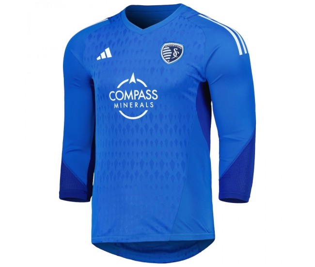 Sporting Kansas City Men's Long Sleeve Blue Goalkeeper Soccer Jersey 2023