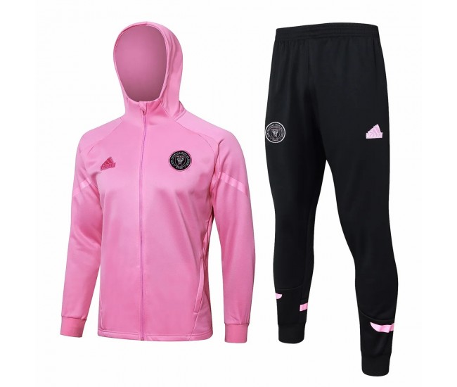 Inter Miami CF Pink Training Hooded Presentation Football Tracksuit 2024