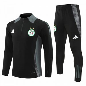 Algeria Black Training Technical Soccer Tracksuit 2024