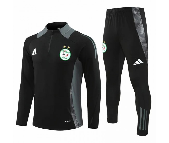 Algeria Black Training Technical Soccer Tracksuit 2024