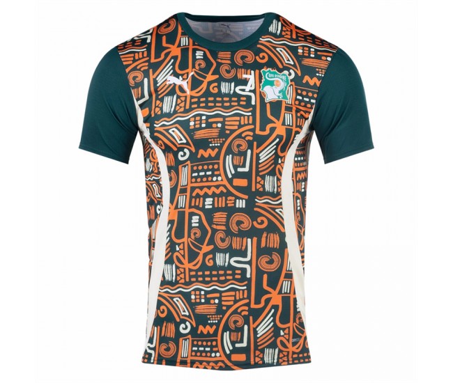 Ivory Coast Mens Pre Match Jersey Soccer 2024