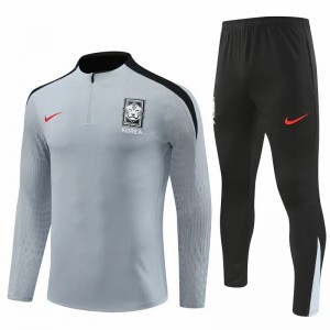 South Korea Grey Training Technical Soccer Tracksuit 2024