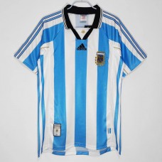 Argentina Home Retro Soccer Jersey 1998