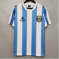 Argentina Home Retro Soccer Jersey 1986