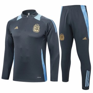 Argentina Gray Training Technical Soccer Tracksuit 2024-25