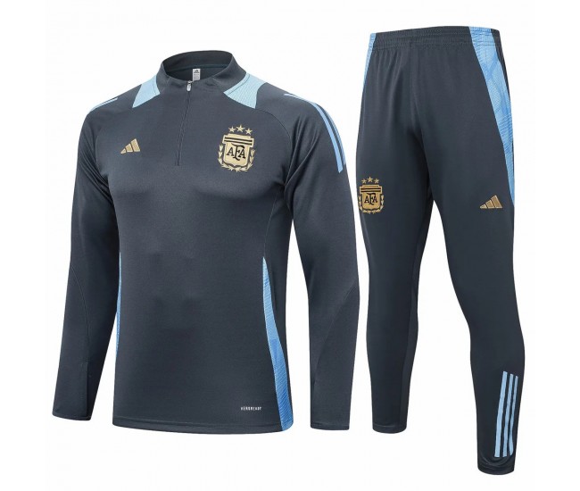 Argentina Gray Training Technical Soccer Tracksuit 2024-25