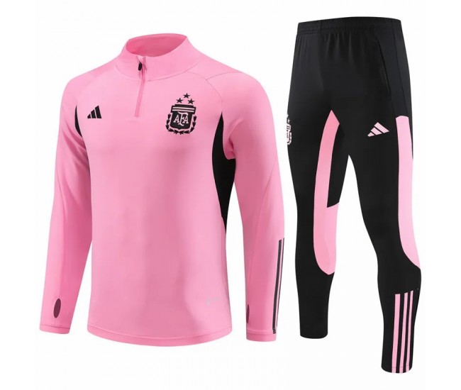 Argentina Pink Training Technical Soccer Tracksuit 2024