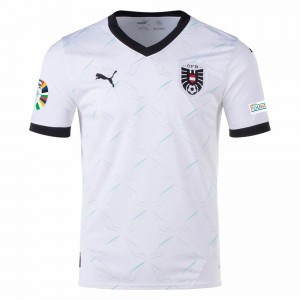 Austria Mens Away Euro Soccer Jersey 2024