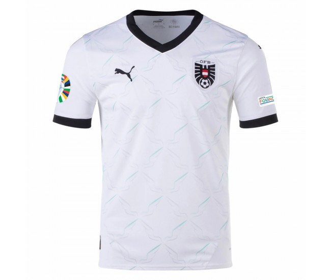 Austria Mens Away Euro Soccer Jersey 2024