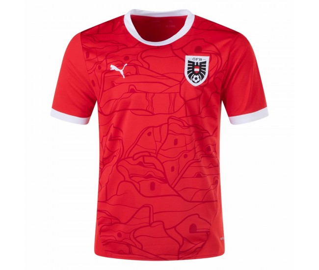 Austria Mens Home Soccer Jersey 2024