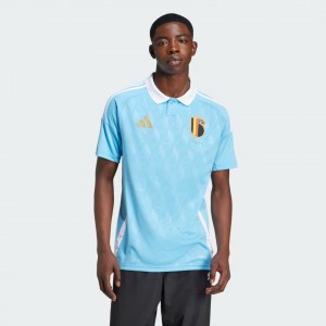 Belgium Mens Away Match Soccer Jersey 2024