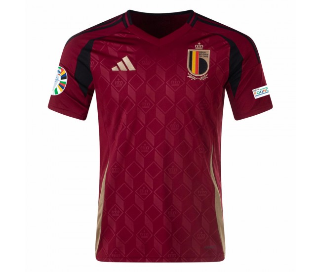 Belgium Mens Home Euro Soccer Jersey 2024