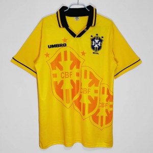 Brazil Home Retro Soccer Jersey 1993