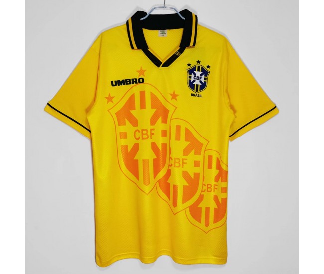 Brazil Home Retro Soccer Jersey 1993