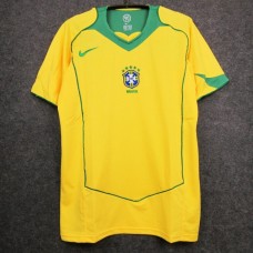 Brazil Home Retro Soccer Jersey 2004