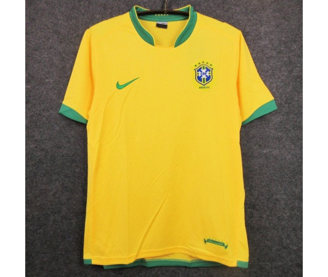 Brazil Men Home Retro Soccer Jersey 2006