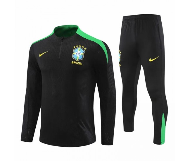 Brazil National Team Black Training Technical Soccer Tracksuit 2024