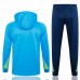 Brazil National Team Blue Training Hooded Technical Soccer Tracksuit 2024