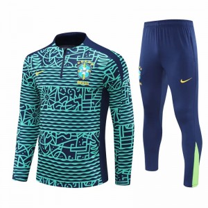 Brazil National Team Blue Training Technical Soccer Tracksuit 2024