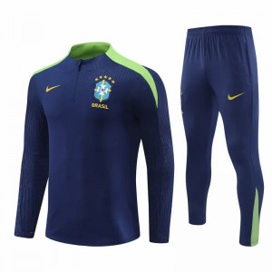 Brazil National Team Navy Training Technical Soccer Tracksuit 2023