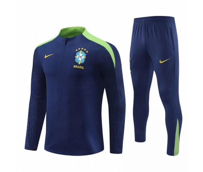 Brazil National Team Navy Training Technical Soccer Tracksuit 2023