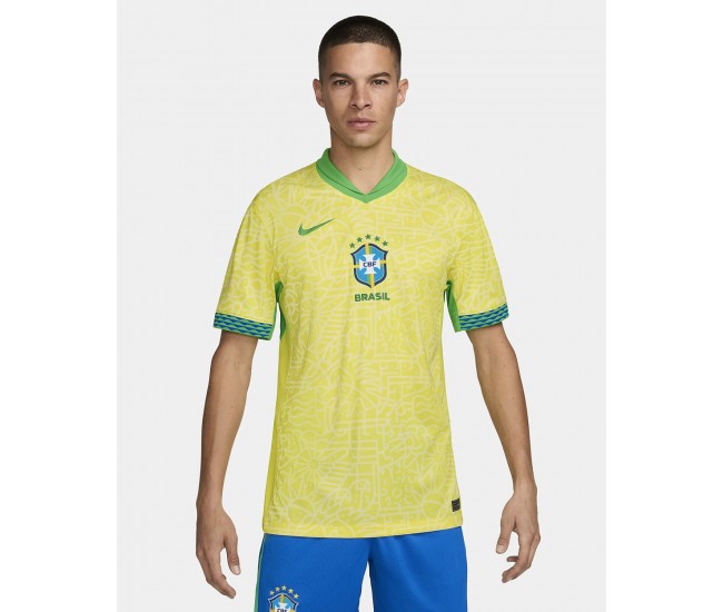 Brazil Men's Home Match Soccer Jersey 2024