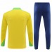 Brazil National Team Yellow Training Technical Soccer Tracksuit 2024